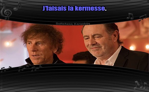 Michel Delpech et Alain Souchon - Quand j'étais chanteur (karaoké réalisé par Softchess)