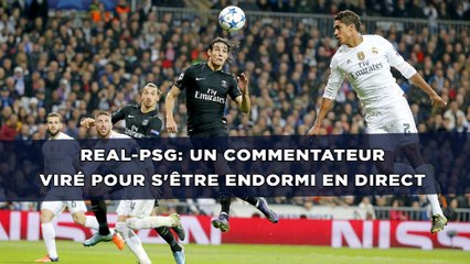 Real-PSG: Un commentateur viré pour s'être endormi en direct