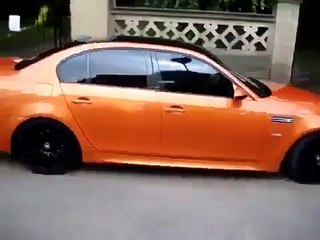 BMW M5 E60 In Candy Orange