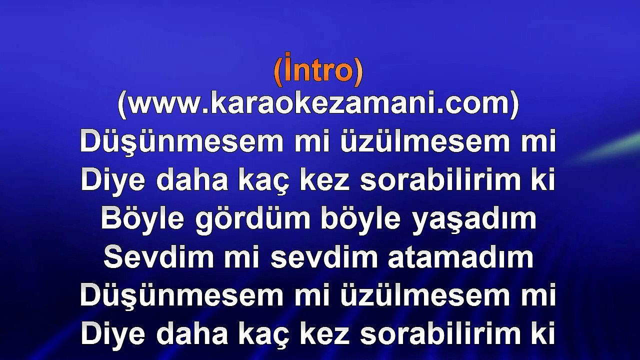 Serkan Kaya - Sevemiyorum - 2011 TÜRKÇE KARAOKE
