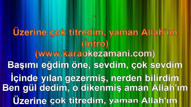 Serkan Kaya - Yar - 2011 TÜRKÇE KARAOKE