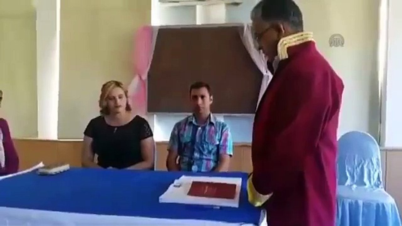 Nikah töreninde öyle bir şey oldu ki