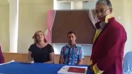 Damat "Hayır" dedi, nikah memuru töreni terketti... Damadın surat ifadesine dikkat!