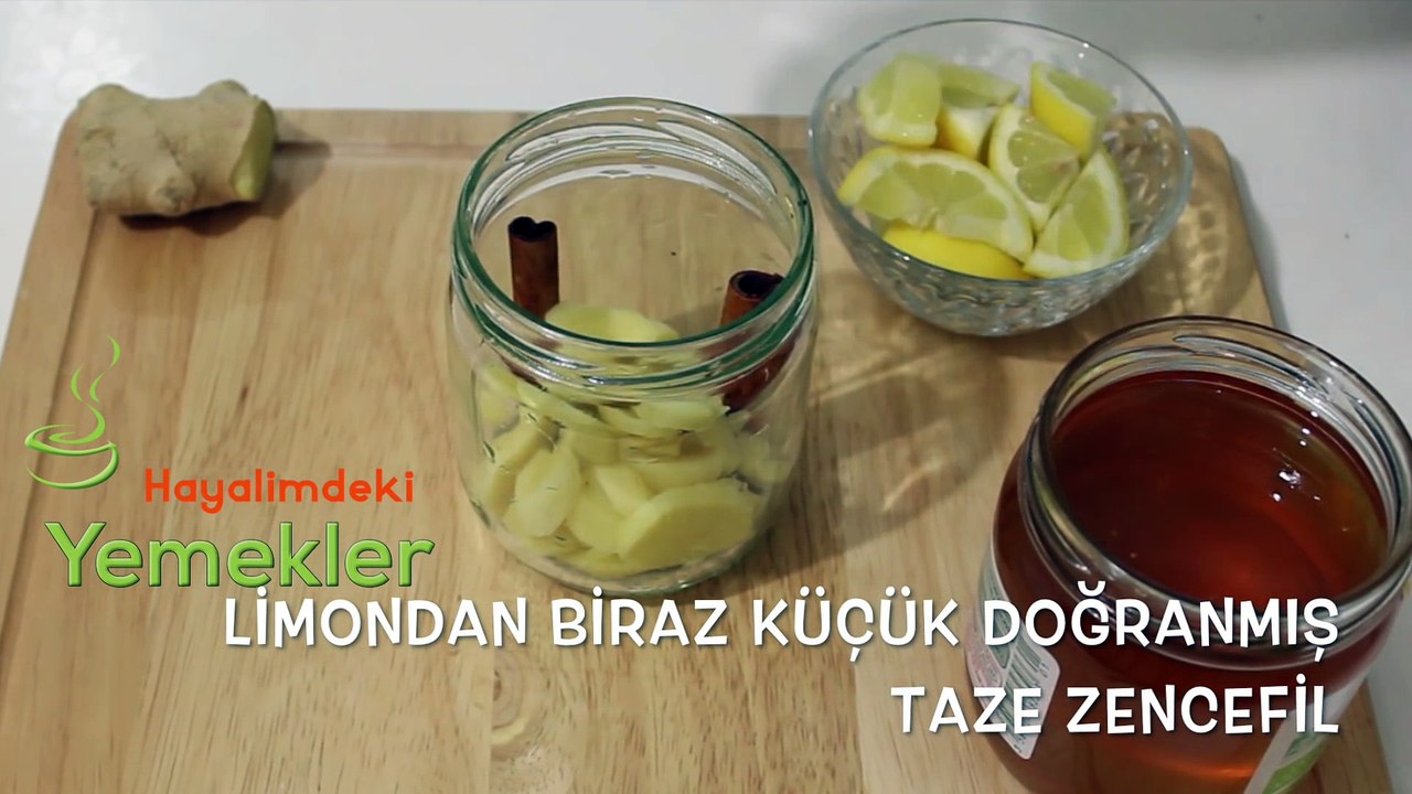 Bitkisel Antibiyotik ( zencefil,limon,bal,tarçın)