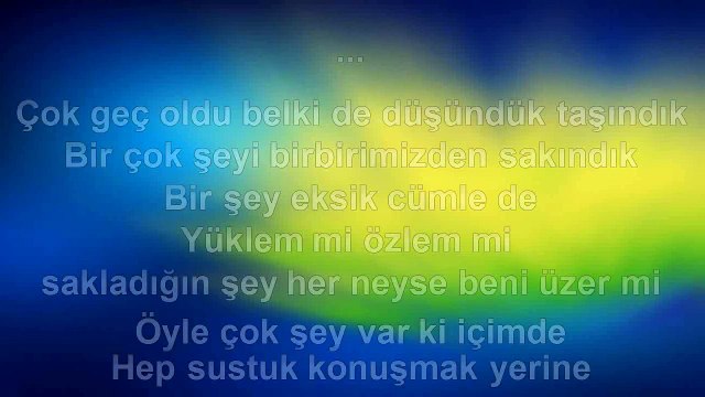 Sertab Erener - Bir Damla Gözlerimde - 2010 TÜRKÇE KARAOKE