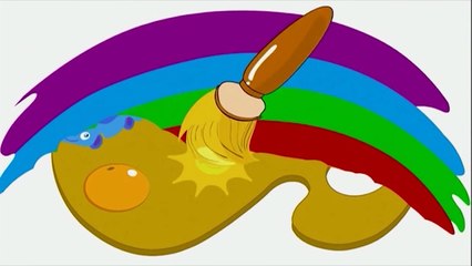 Yellow Ducks, Flowers and BANANAS | Color for Kids | Petey Paintbrush | BabyFirstTV