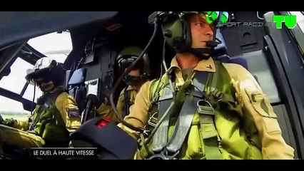 Picanço incrivel PORSCHE 911 Turbo S contra Helicópteros de combate!