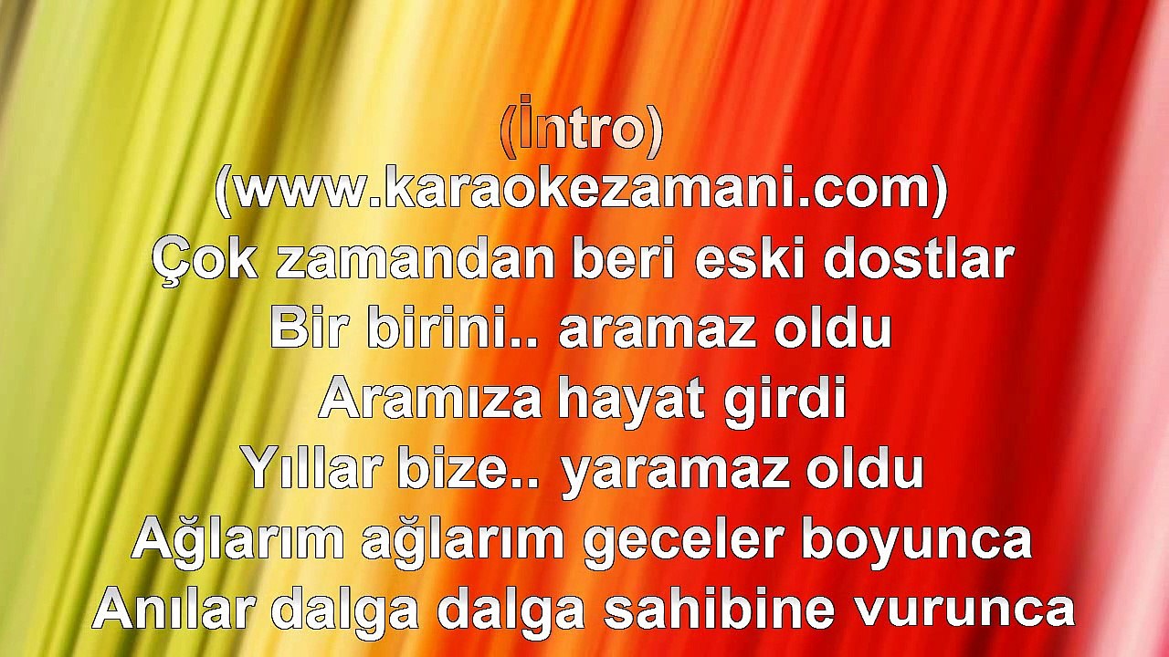 Sezen Aksu - Arkadaş Şarkısını Duyunca - 2011 TÜRKÇE KARAOKE