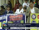 Perú: Confederación de Trabajadores inicia paro nacional