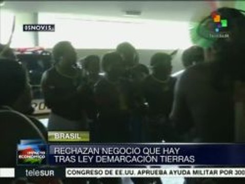 Originarios brasileños rechazan nueva demarcación de sus tierras
