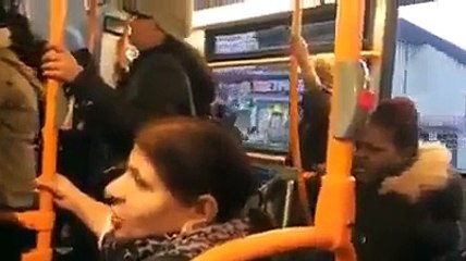 See How Desi Aunty is Fighting with Black Aunty in a Public Transport of London