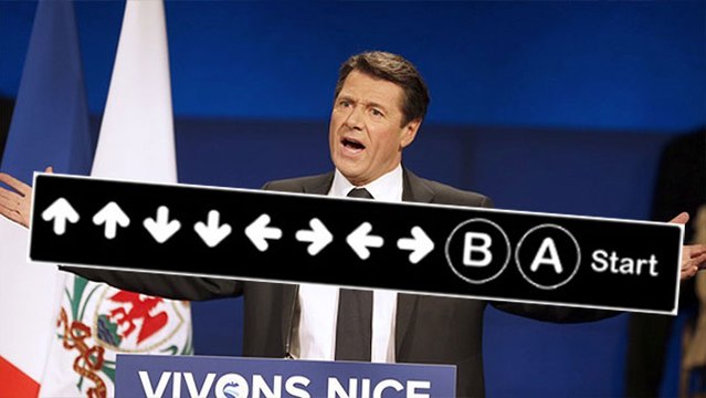 Le Konami Code débloque un jeu sur le site de Christian Estrosi