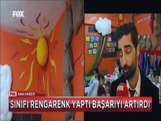 İşte ideal öğretmen Sınıfını rengarenk yaptı başarıyı arttırdı