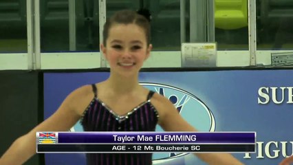 Taylor Mae Fleming - Juv Women U14 - 2016 Skate Canada BC/YK Sectional Championships