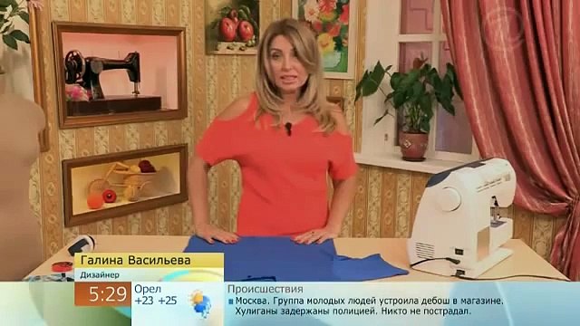 Сшить летнее платье из футболки Sew a summer dress shirts