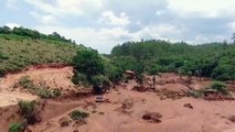 Imagens aéreas mostram região de Bento Rodrigues tomada por lama
