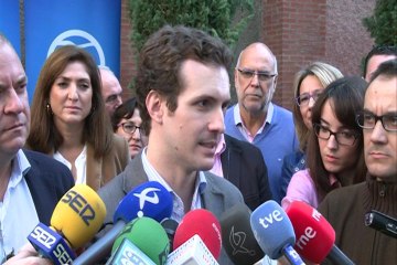 Casado dice que con el PP "no se va a ceder a ningún pulso"