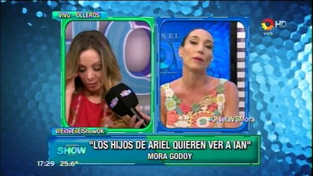 Fuerte cruce al aire entre Gisela Mora y Mora Godoy