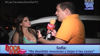 Sofia Caiche estaría dispuesa a olvidarse de Rayo