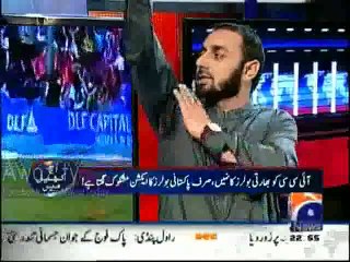 Saeed Ajmal Shows how Ashwin & Harbhajan exceed the permitted 15-degree limit while Bowling