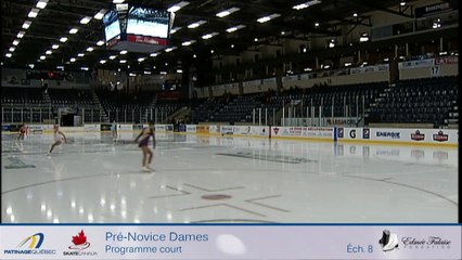 CSA2016-Québec, Pré-Novice Dames Court Échauffement 8