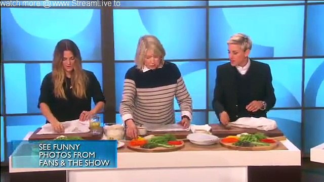Martha Stewart Cooks With Drew Barrymore & Ellen Part 2 Nov 06 2015
