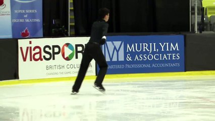 Benjamin Mangabat - Novice Men Free - 2016 Skate Canada BC/YK Sectional Championships