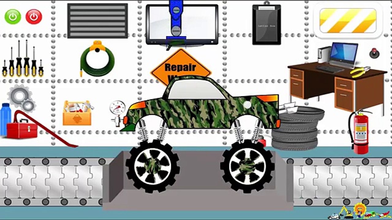 Tow Truck - Street Vehicles in action - Monster Trucks and Cars for Children