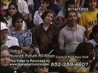 Nusrat Fateh Ali Khan in Central Park New York
