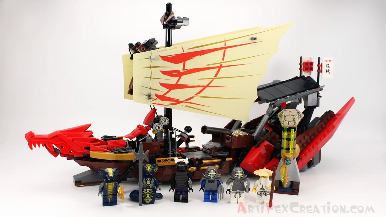 DESTINYS BOUNTY - Lego NINJAGO Set 9446 - Time-lapse/Stop Motion Build, Unboxing & Review