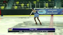 Angel Yin - Pre Novice Women Free - 2016 Skate Canada BC/YK Sectional Championships