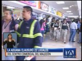 Aduana clausuró 22 locales comerciales en Guayaquil