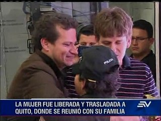 Mujer se reencuentra con familiares tras secuestro