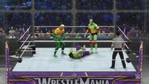HULK VS RAPHAEL VS AQUAMAN (EPIC BATTLE) WWE 2k15