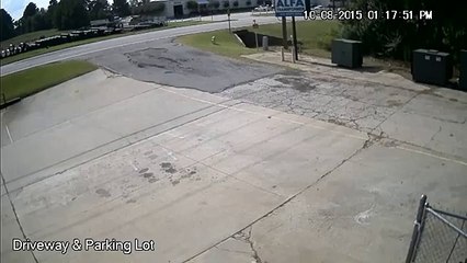 Bizarre Accident Between A Boat and a Truck Caught on Security Camera