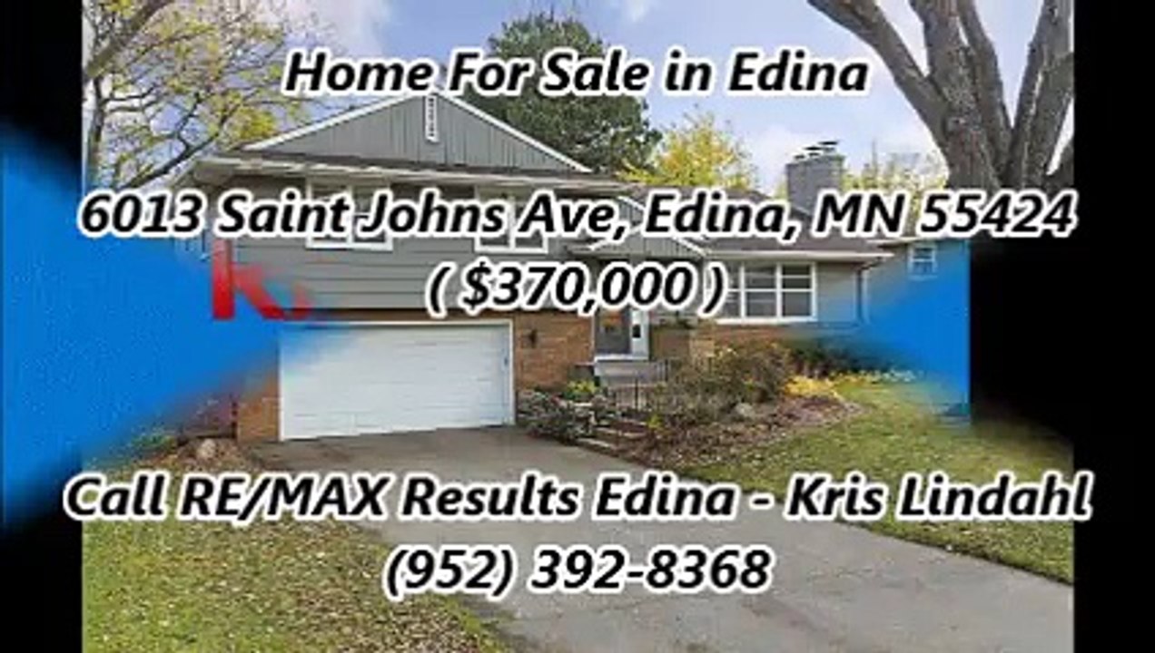Edina Real Estate Agent by RE/MAX Results Edina - Kris Lindahl : 6013 Saint Johns Ave, Edina, MN 55424