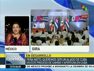 Visita histórica del presidente cubano a México