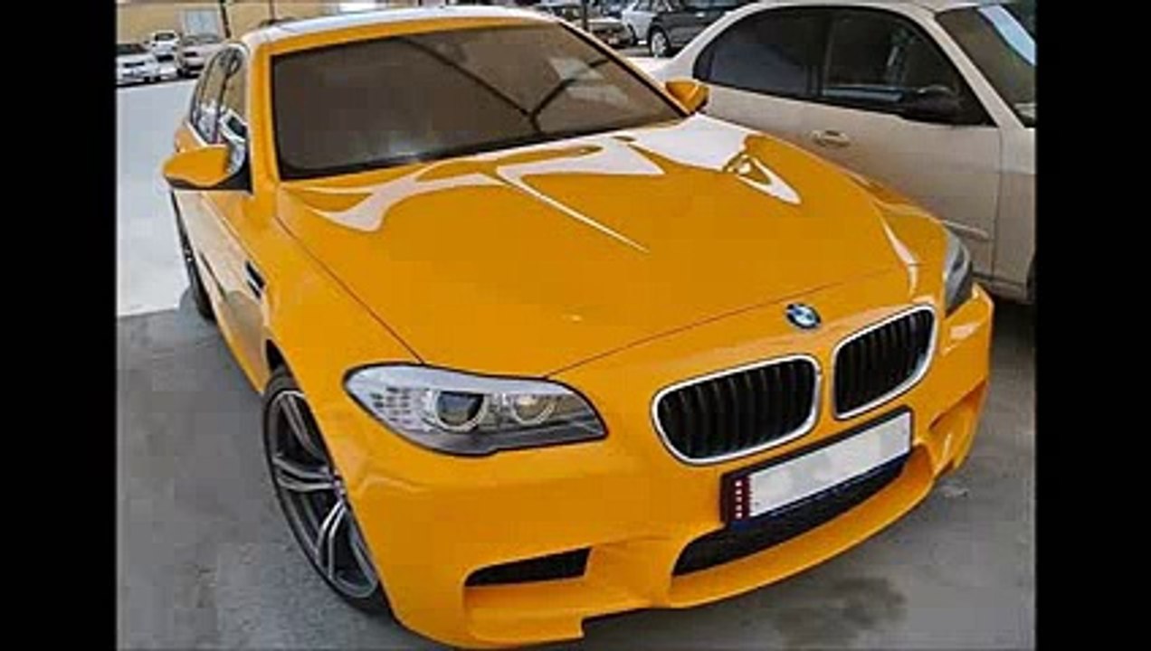 NEW SUPER CLEAN BMW M5 F10 in Individual Atacama Yellow AHMCARS 2015