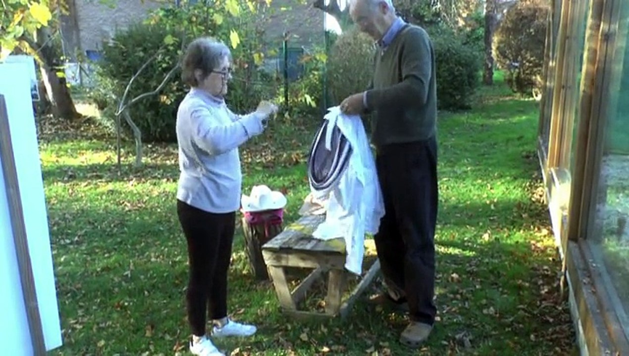 LES W-D.D. MICHOU NEWS - 6 NOVEMBRE 2015 - PAU - COMMENT PROTÉGER LES RUCHES CONTRE LES FRELONS ASIATIQUE.