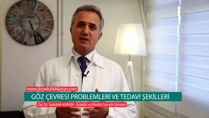 Op. Dr. Sadullah Karun - Göz Çevresi Problemleri ve Tedavi Şekilleri