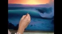 Friends of Bob Ross: Joyce Ortner Blue Waves at Sunset