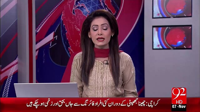 Breaking News – Srinagar Kaly Jhandon Ky Sath Modi Ka Istakbal Pr Engr.Raheed Giraftar – 07 Nov 15 - 92 News HD