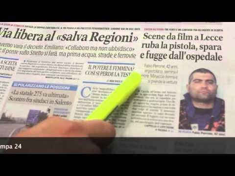 Rassegna Stampa 7 Novembre 2015 - leccenews24 -
