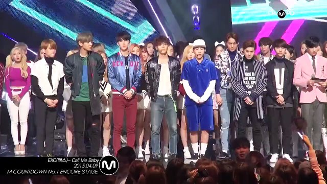 [MPD직캠] 엑소 1위 앵콜 직캠 Call Me Baby EXO Fancam No.1 Encore full ver. Mnet MCOUNTDOWN 150409