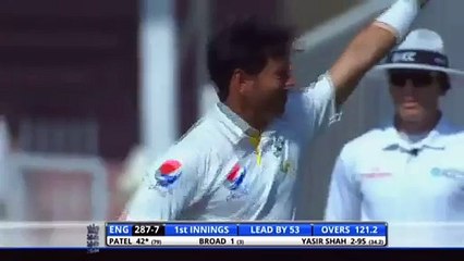Yasir has bowled Patel  Ball of the century