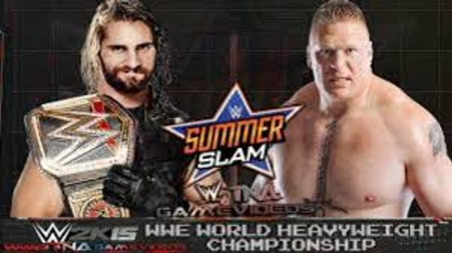 WWE RAW Seth Rollins vs Brock Lesnar, WWE World Heavyweight Championship Match, Raw 30th March 2015