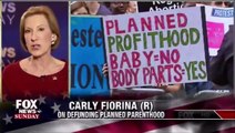 Chris Wallace GRILLS Carly Fiorina ON HP Planned Parenthood Fox News Sunday 2015
