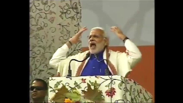 ’Modi sala Chor Hai’ Chants during Modi Speech at Indian Occupied Kashmir