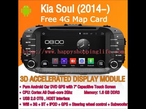 Kia Soul 2014 2015 Android Car Stereo DVD GPS Navigation Wifi