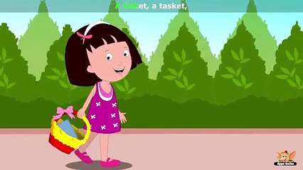 A Tisket, A Tasket - Nursery Rhyme with Karaoke